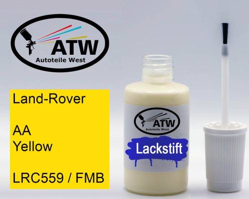 Land-Rover, AA Yellow, LRC559 / FMB: 20ml Lackstift, von ATW Autoteile West.